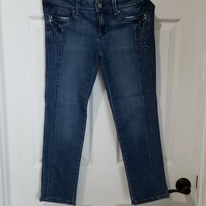 White House Black Market slim cropped denim jeans